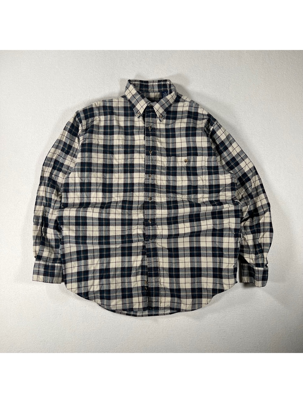 Vintage 100% cotton corduroy flannel button up shirt Size M